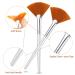 20-Piece Facial Brushes Set for Acid Application & Makeup - Soft Fan Brushes for Glycolic Peel Masks - Buy Online on GoSupps.com