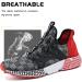 WETIKE Kids Mesh Slip On Running Sneakers - Energy Red Plaid | Lightweight & Breathable - Buy Online on GoSupps.com