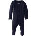 L'Ovedbaby Girls' Organic Baby Snap Footie New Born/Premature (4/7 Lbs) Navy