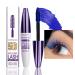 5D Primer Mascara - Blue Mascara Long Lasting Thick - Smudge-Proof Fiber Mascara - Natural Length Durable Curling Mascara - My Amazing Lashes Mascara - on Halloween Christmas Stage (Blue)