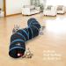 Pawaboo Cat Tunnel Tube - Extensible Collapsible Interactive Play Toy with Balls and Bells, Blue 97cm - Buy Online on GoSupps.com
