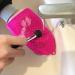 Buy Makeup Brush Cleaner Glove Mat - Silicone Cosmetic Scrubber for Face & Eye Brushes - Pink (Rose Red) - International Shipping Available - Buy Online on GoSupps.com