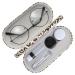 Moko glasses case double -sided glasses case with mirror wearable scratch -resistant double case for glasses should glasses reading glasses contact lenses leopard pattern
