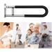 23.6inch Toilet Grab Bar Fold Down Grab Bar Support Flip-Up Handicap Grab Bar Rail Wall Mounted Bathroom Shower Safety for Disabled erly - Buy Online on GoSupps.com