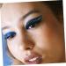 POPETPOP 4 Pairs False Eyelashes Eye Makeup Sticker women wispy eye lashes invisible eye line strip sticker self adhesive eyeliner strip makeup eyelashes soft plastic 3d Adhesive strip 4x1.5cm Blue - Buy Online on GoSupps.com