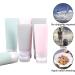 LibraCompany 6 Pack Portable Soft Silicone Travel Bottles Set - Leakproof Cosmetic Toiletry Containers in Pink, Green, Grey - Buy Online on GoSupps.com