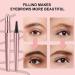 Magic Eyebrow Pencil with 4 Fork Tip Waterproof Microblading Brow Pencil Eye Brow Pen For Girls Women Creates Natural Makeup Keep it All Day 3d Brow Pencil for Defined Brows Effortlessly (Black) - Buy Online on GoSupps.com