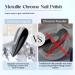 Mizhse Silver Metal Powder Liquid Nail Chrome Glitter - 10ml Mirror Powder & Pigments for Stunning Nail Art - Buy Online on GoSupps.com