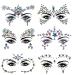 Meredmore 6Sets Festival Face Jewels stickers Body jewels stickers Glitter Rave Face Gems Rhinestones – Eye Body Gems | Rhinestone Stickers | Body Glitter Festival Rave & Party Accessories pattern10