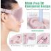 2 Pack 3D Eye Mask for Sleeping and Warm Eye Compress Set - Black Peacock Blue - Buy Online on GoSupps.com