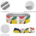 Buy Resistance Bands - Orange & White Pattern Fabric Elastic Bands for Fitness & Leg Workouts - Buy Online on GoSupps.com