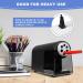 Heavy Duty Electric Pencil Sharpener  6 Holes  AFMAT Classroom Pencil Sharpener for 6-11mm Pencils  Auto Stop  Super Fast  Never Eat Pencils  School Teacher Must Have Pencil Sharpeners Plug in  Black - Buy Online on GoSupps.com