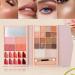 Makeup Palette Eyeshadow - Waterproof Makeup Palettes Eye Makeup Palette | Unique Long Lasting Cream Contour & Highlighting Palette Maqui Kit - Buy Online on GoSupps.com