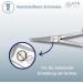 NTS-Solingen Industrial Cup Scissors | Curved Thread Cutter | Nickel-Plated C45 Steel | 14 cm (5.5 inch) | Made in Solingen | Precision Cutting Tools - Buy Online on GoSupps.com