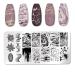 Nail Stamping Plates Marble Pattern Nail Art Plate Stencil Tools Stainless Steel Nail Plate Template