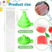 50 Pack Healthy Homemade Ice Bags BPA Free with Funnel for Yogurt Ice Candy Ice Cream - Buy Online on GoSupps.com