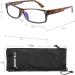 3 Pack Extra Wide Blue Light Reading Glasses for Women - Tortoise Brown 1.25 Diopters - International Shipping Available - Buy Online on GoSupps.com