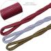 3Pcs Leather Hair Ties Ponytail Holders - Red Brown Grey | French Hairstyle Wraps - Buy Online on GoSupps.com