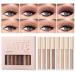 8 Colors Matte Liquid Eyeshadow Set - Highly Pigmented Velvet Finish Long-Lasting & Quick Drying Makeup Kits for Smokey & Nude Looks - Buy Online on GoSupps.com