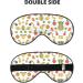 SSIMOO Banana Strawberry Pineapple Sleep Mask | Adjustable & Breathable Eye Mask for Comfortable Sleep | Fashionable Black Design - International Shipping Available - Buy Online on GoSupps.com