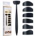 Eyeshadow Crease Line Kit - 6-in-1 Cut Crease Tool for Eyes - Skin-Safe Silicone Cut Crease Stamp - Washable Cut Crease Stencil - Portable Stamp Eye Shadow Set - Easy Crease Line Kit for Women Teens