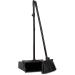 Duo-Pan Plastic Lobby Pan and Duo-Sweep Broom Combo | 36 Overall Length x 11-51/64 Width | Black - Buy Online on GoSupps.com