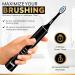 Buy LED Whitening Electric Toothbrush - Rechargeable Sonic Brush for Adults | Blue Light Teeth Whitening & Cleaning - Black/Gold - Buy Online on GoSupps.com