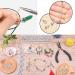 1500pcs Jump Rings Jewelry Repair Kit with Lobster Clasps & Pliers - White Gold White K - Buy Online on GoSupps.com
