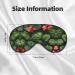 Tropical Flowers Unisex Sleep Mask - Double-Sided Eye Mask for Sound Sleep & Skin Care - Buy Online on GoSupps.com