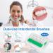 160PCS Interdental Brush Set - Zahrvia Silicone Dual-House Dental Stick & Portable Dental Flow for Effective Tooth Cleaning - Green - Buy Online on GoSupps.com