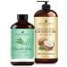 Handcraft Blends Muscle Relief Set: Fractionated Coconut Oil (16 Fl Oz) and Eucalyptus Essential Oil (4 Fl Oz) 100% Pure & Natural for Massage and Vapor Rubs