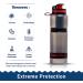 Water-to-Go 25oz Water Purifier Filter Bottle - Ideal for Hiking, Camping, Travel & Survival - Grey/Red - Buy Online on GoSupps.com