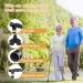 JUNRA Adjustable Folding Walking Cane with LED Light | Portable Foldable Stick for Seniors | Quad Base for Balance | Men and Women - Buy Online on GoSupps.com