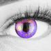 MeralenS Colored Purple Contact Lenses Anime Violet Circle Lenses Heroes Of Cosplay High Coverage No Prescription with Free Lens Case