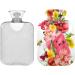 NAANLE Bee Poppy Flower Watermelon Heat Bottle - 1L Transparent Hot Water Bottle with Cover for Pain Relief & Therapy - Ideal for Bed Hands & Feet - Buy Online on GoSupps.com