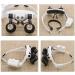 Magnifier 10X 15X 20X 25X with 2 LED Light Double Eye Glasses Headhand Wearing Magnifying Jeweler Watch Clock Repair Loupe - Buy Online on GoSupps.com