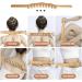 Gua Sha Wooden Stick with 20 Pearls - Lymphatic Drainage & Muscle Relaxation Massage Tool for Neck Back Legs & Body - Premium Wooden Massage Roller - Buy Online on GoSupps.com