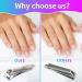 3-Piece Stainless Steel Nail Clipper Set for Men & Women | Fingernail & Toenail Clippers with Collecting Container - Silver - Buy Online on GoSupps.com