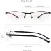 Buy LifeArt Alloy Semi-Rimless Reading Glasses - Blue Light Blocking Anti Eyestrain Computer & TV Glasses for Women (+0.25 Magnification Black - Buy Online on GoSupps.com