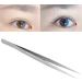 Premium Stainless Steel Eyelash Extension Tweezers - Straight Pointed Nail Art & Care Tool | SS-SA Fine Handle - Buy Online on GoSupps.com