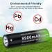 Buy 18650 Rechargeable Battery 8 Pack - 3.7V 9900mAh Li-ion for Flashlights & Headlamps - International Shipping - Buy Online on GoSupps.com