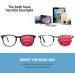 VIDEBLA Progressive Multifocus Reading Glasses for Men & Women | Blue Light Blocking 2.75x Strength Spring Hinge 2 Mix Colors - Perfect for Computer Use - Buy Online on GoSupps.com