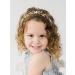 SWEETV Princess Gold Flower Girl Headpiece | Pearl Wedding Hair Accessories | First Communion & Birthday Tiara - Buy Online on GoSupps.com