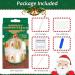 DMQ Coffin Christmas False Nails - Gold Glitter Fake Nails with Festive Patterns | Press on Nail Set with Glue for Women and Girls - Buy Online on GoSupps.com