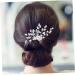 MAGICLULU rhinestone hair comb Miss rhinestones comb Metal aesthetic hair accessories decorative hair combs for women modeling pearl bride jewelry hair comb wedding Hair piece - Buy Online on GoSupps.com