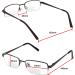 Yogo Vision Bifocal Reading Glasses Set of 2 - Half Rim Metal Readers for Men & Women | Gunmetal & Brown | Quality Spring Hinge 2.0x - Buy Online on GoSupps.com