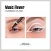 Music Flower Coloured Waterproof Liquid Eyeliner Pencil | Smudge-Proof & Flexible | Multiple Colour Options | Easy Control Pen | White - Buy Online on GoSupps.com