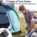 Tent Stake with Hammer 12-Pack 10in Heavy Duty Tent Stakes + 10in Tent Stakes Hammer+Storage Pouch Forged Steel Tent Stakes for Camping Used on Rocks Grassland (Tent Stakes+Hammer) Tent Stakes and Hammer - Buy Online on GoSupps.com