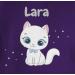 Personalized Gift: Cute Cat T-Shirt for Girls - Custom Name by Shirtracer - Purple Cat Design 11 - Buy Online on GoSupps.com