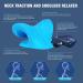 Neck and Shoulder Relaxer - Cervical Traction Device Pillow for Pain Relief - Blue - Buy Online on GoSupps.com